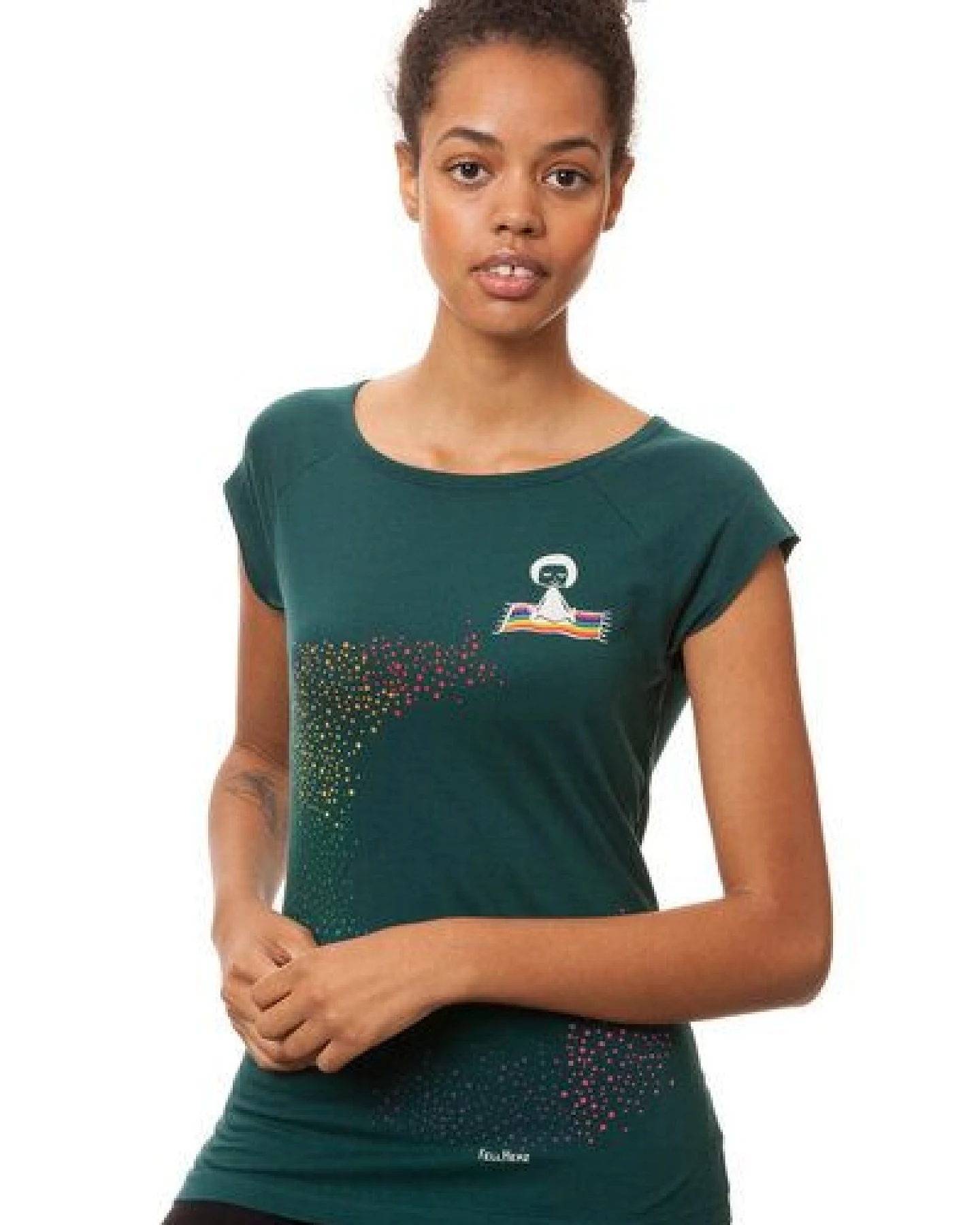 FellHerz Damen T-Shirt Ommm Bio Fair – Ansicht 4