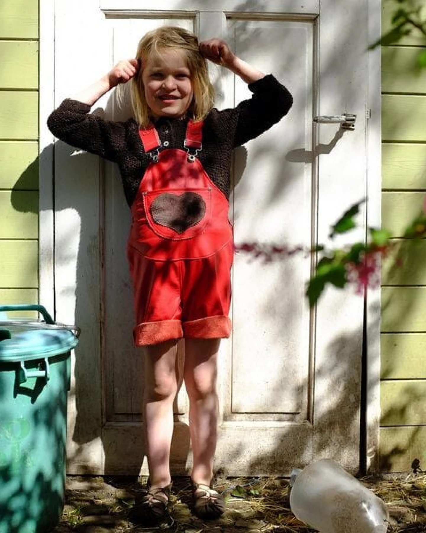 Snekkerbuks Kurze Latzhose aus Leder (2 - 8 Jahre) – Ansicht 4
