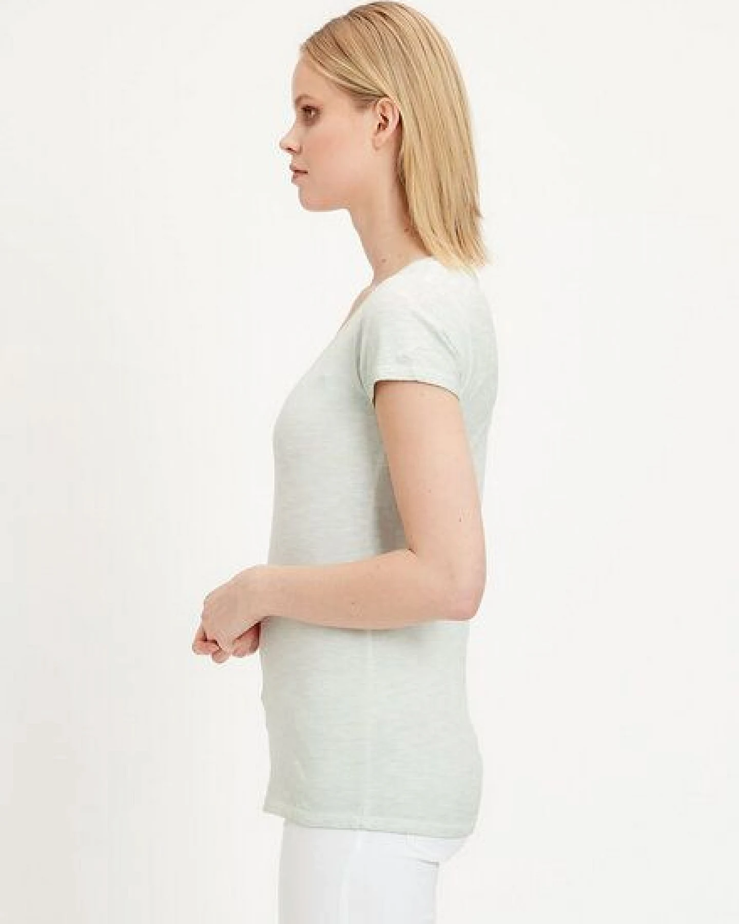 ORGANICATION Garment Dyed T-Shirt aus Bio-Baumwolle – Ansicht 3