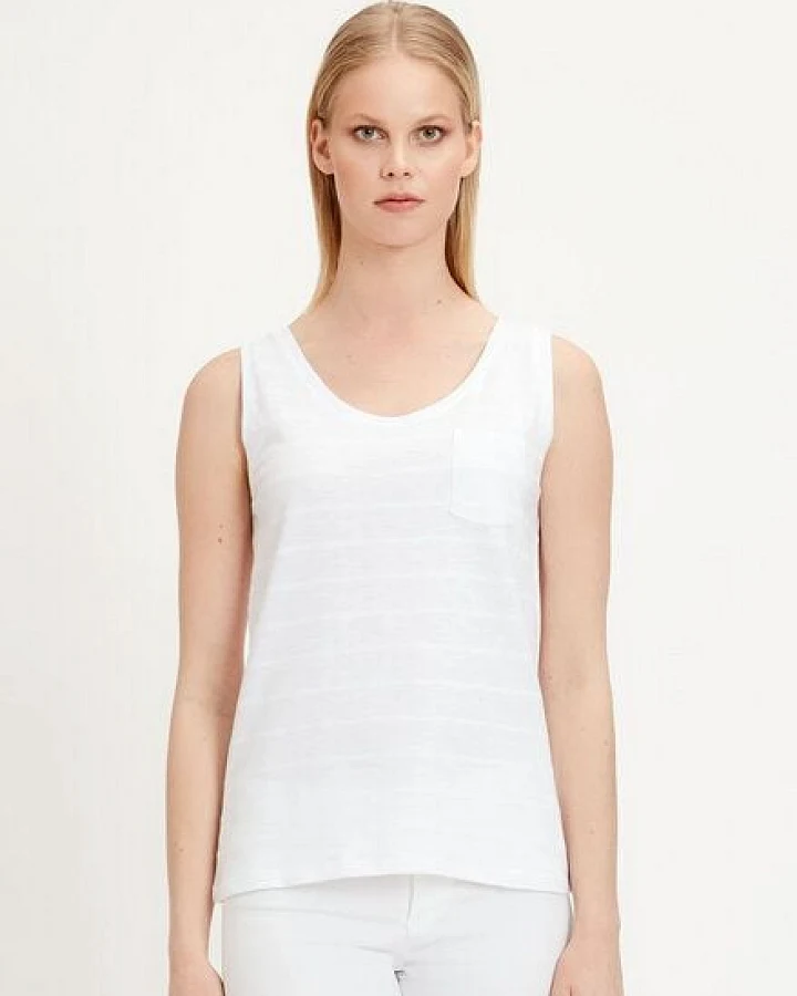 ORGANICATION Tank-Top aus Bio-Baumwolle mit Brusttasche