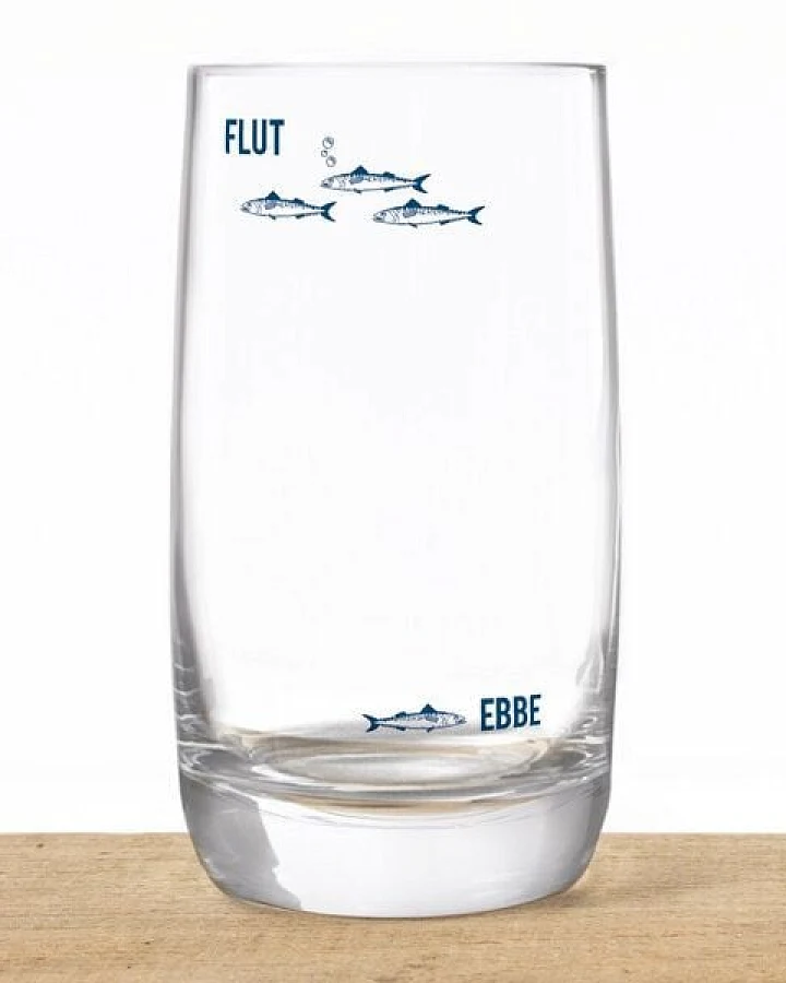 Bow & Hummingbird Kristallglas Ebbe & Flut