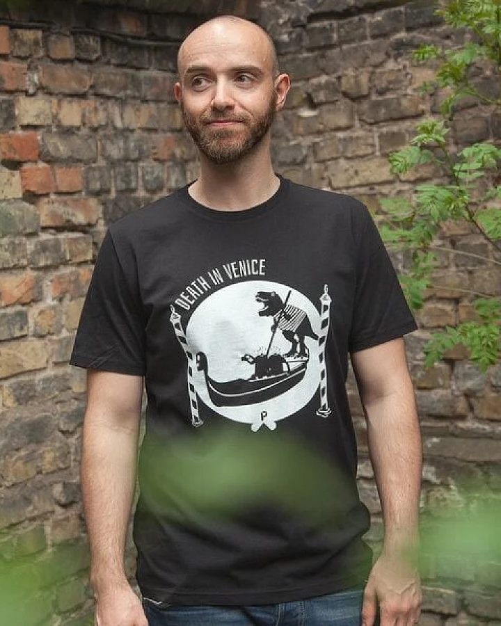päfjes Death in Venice - Fair gehandeltes Männer T-Shirt - Black
