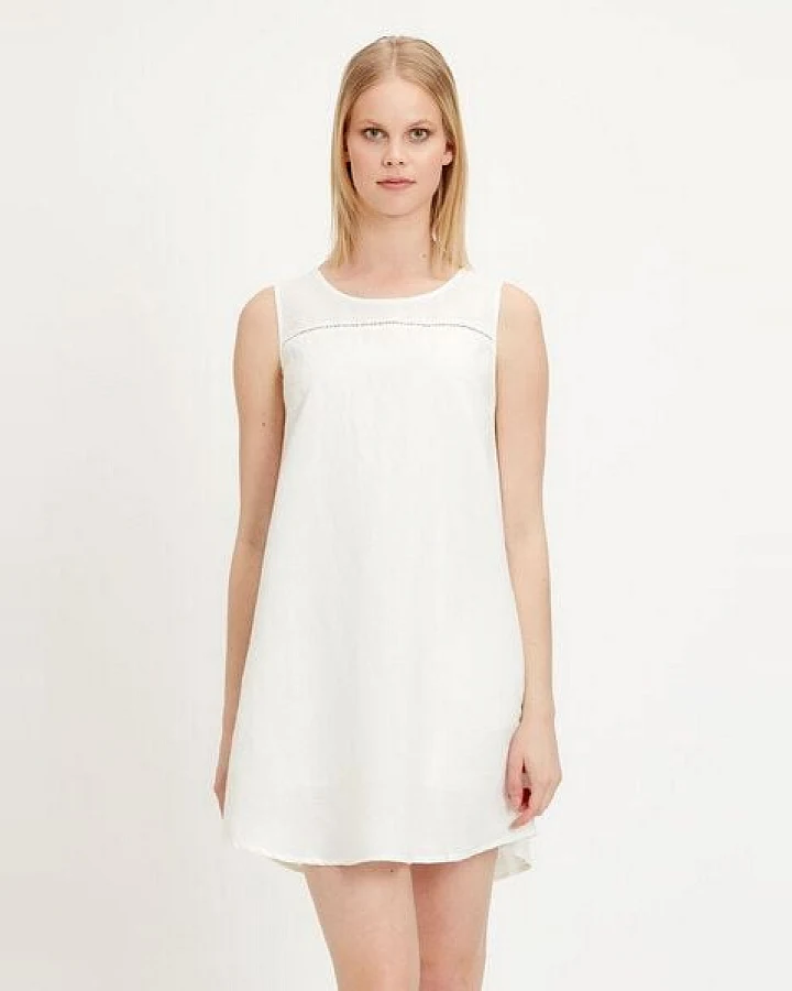 ORGANICATION Kleid aus Leinen-Mix