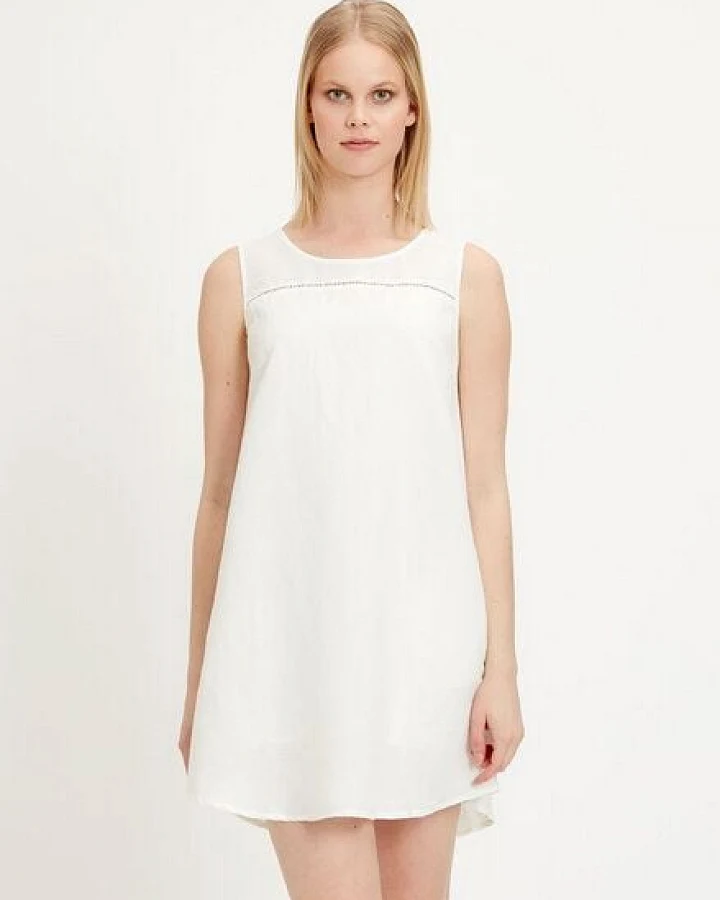 ORGANICATION Kleid aus Leinen-Mix