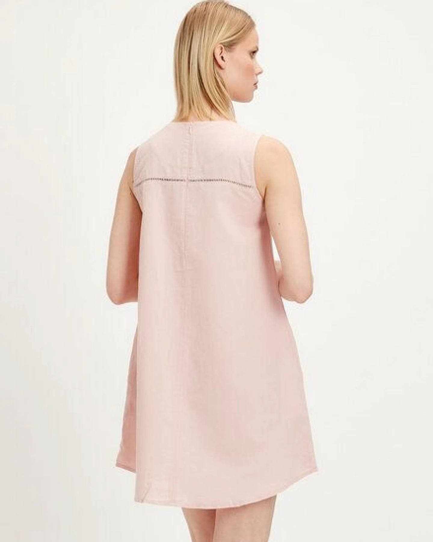 ORGANICATION Kleid aus Leinen-Mix – Ansicht 2