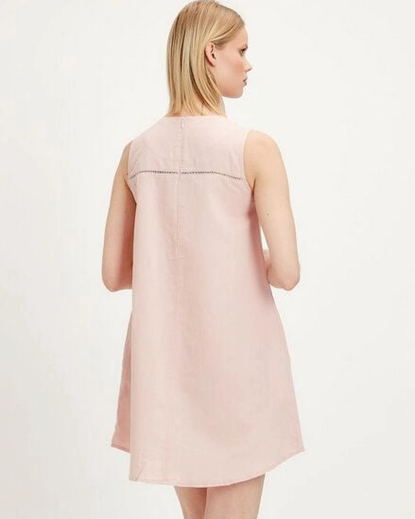 ORGANICATION Kleid aus Leinen-Mix – Ansicht 2