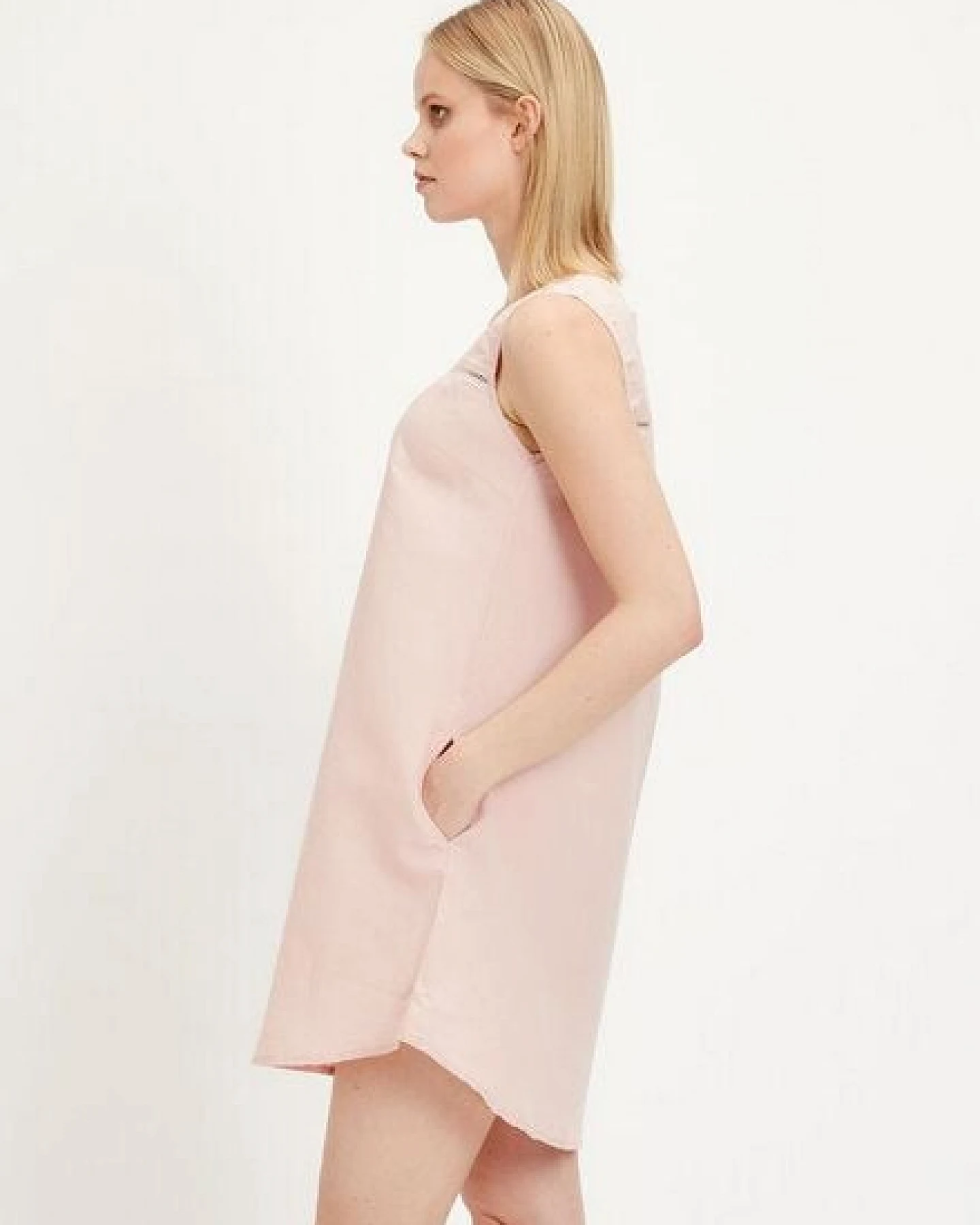 ORGANICATION Kleid aus Leinen-Mix – Ansicht 3