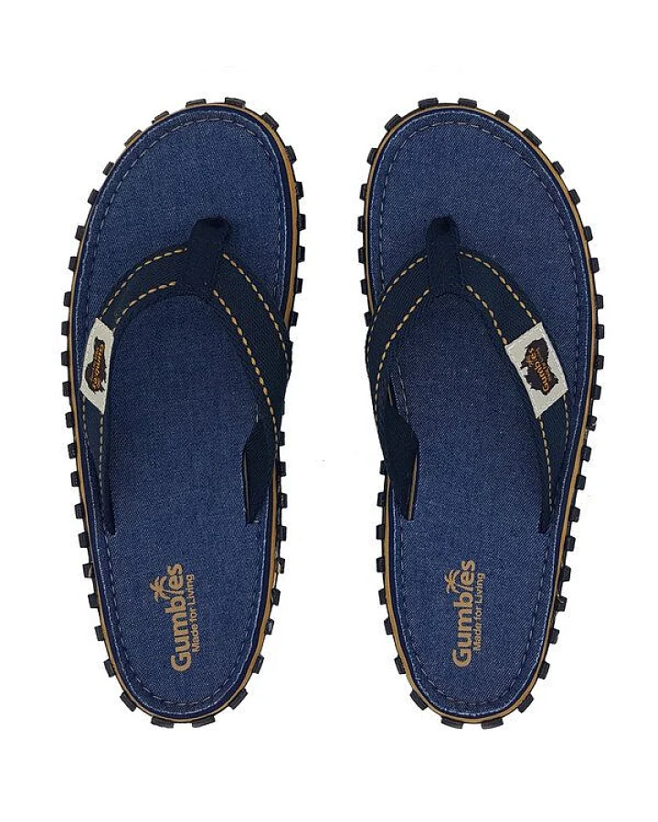 GUMBIES Dark Denim – Badesandalen für Damen und Herren