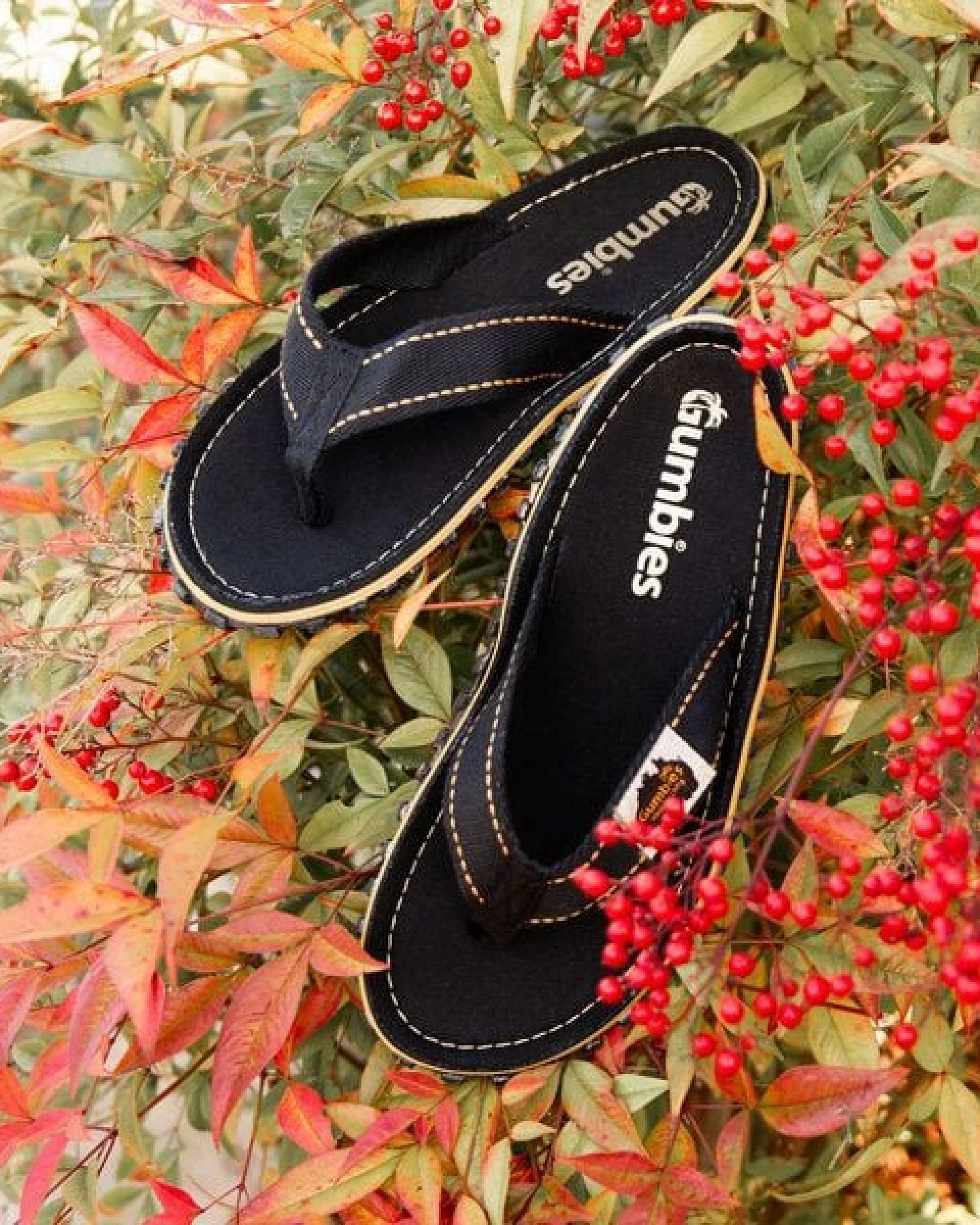 GUMBIES Black – Nachhaltige Zehentrenner – Ansicht 4
