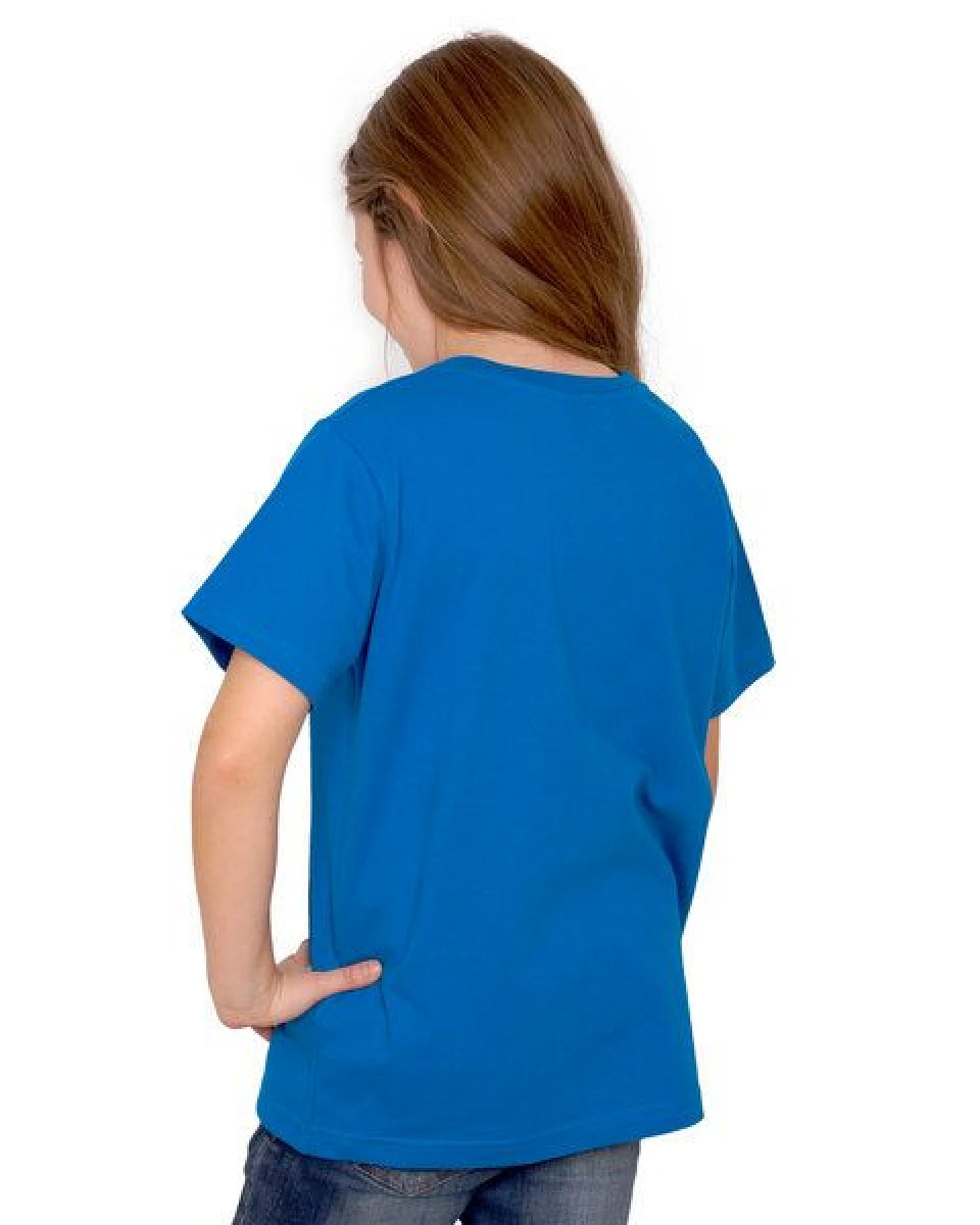 HANDGEDRUCKT "Meerjungfrau" Unisex Kinder T-Shirt – Ansicht 2