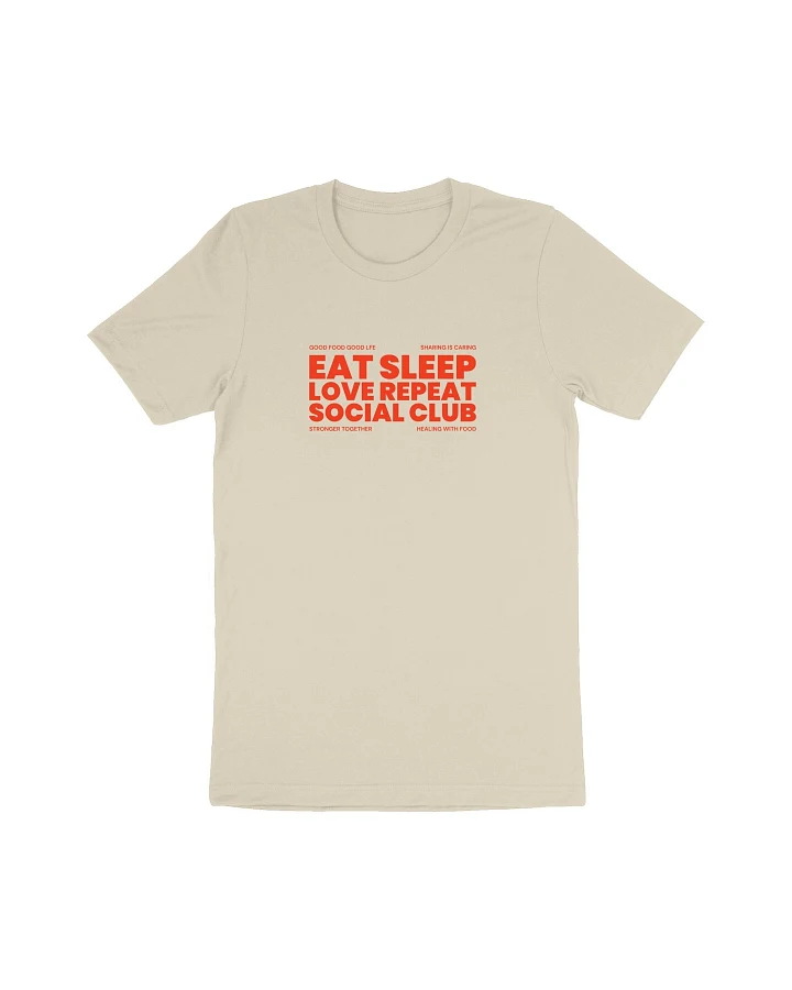 Oat Milk Club Damen vegan T-Shirt Eat Sleep Love Repeat Natural