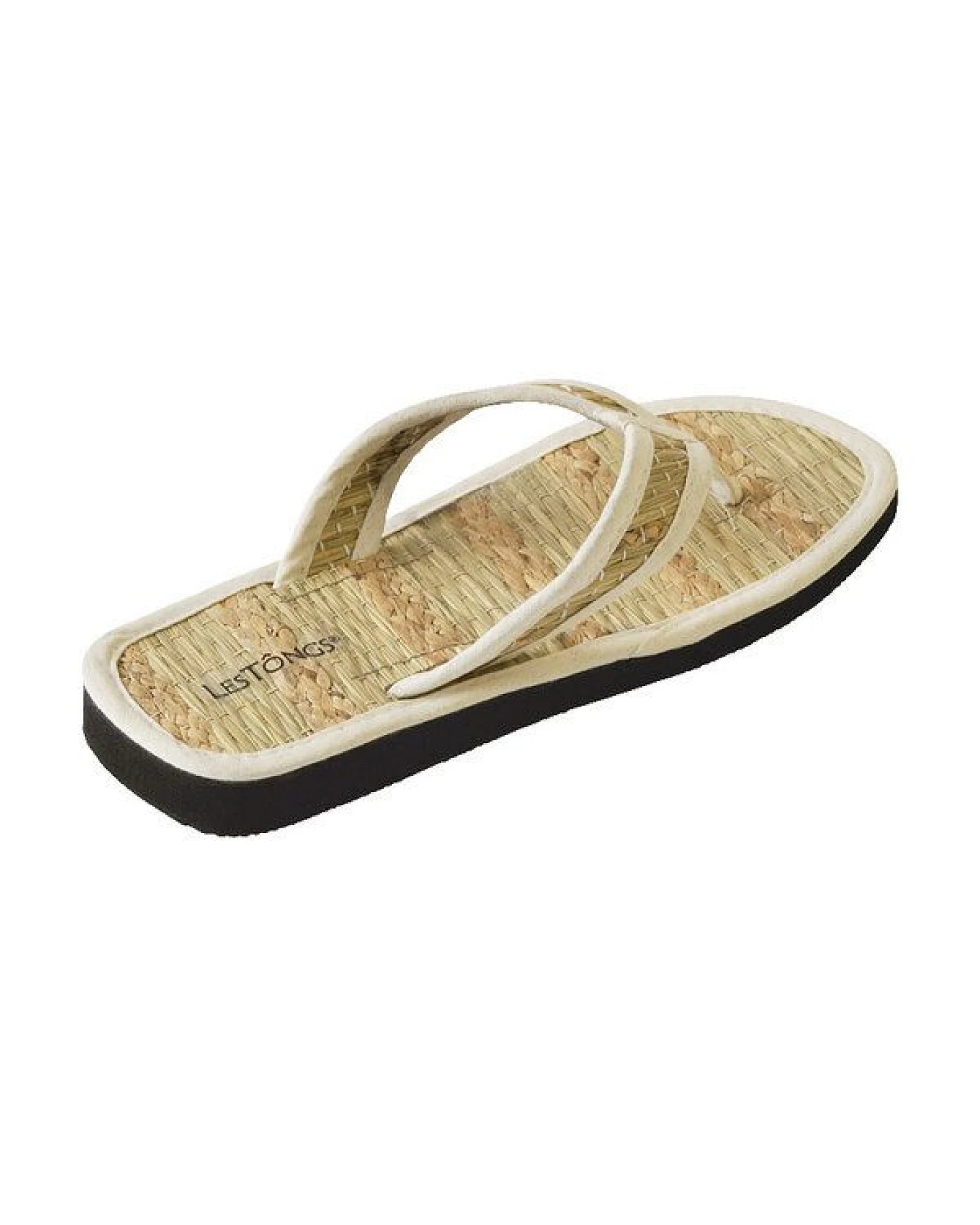 Les Tôngs Flip Flops OCEAN-V -offene Zimtlatschen aus Seegras - vegane Zimtsohle – Ansicht 2