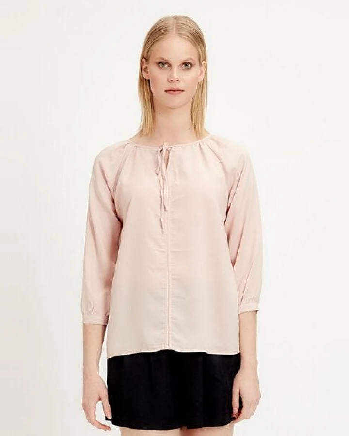 ORGANICATION Bluse aus TENCEL Lyocell mit 3/4 Ärmeln