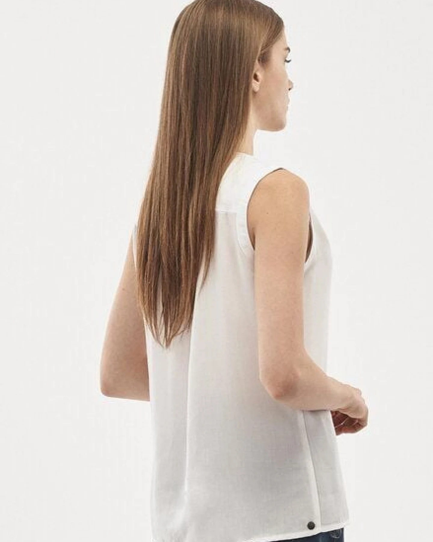 ORGANICATION Bluse aus TENCEL Lyocell mit durchgehender Knopfleiste – Ansicht 2
