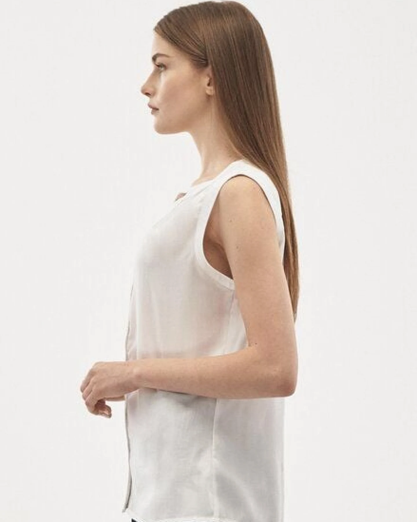ORGANICATION Bluse aus TENCEL Lyocell mit durchgehender Knopfleiste – Ansicht 3