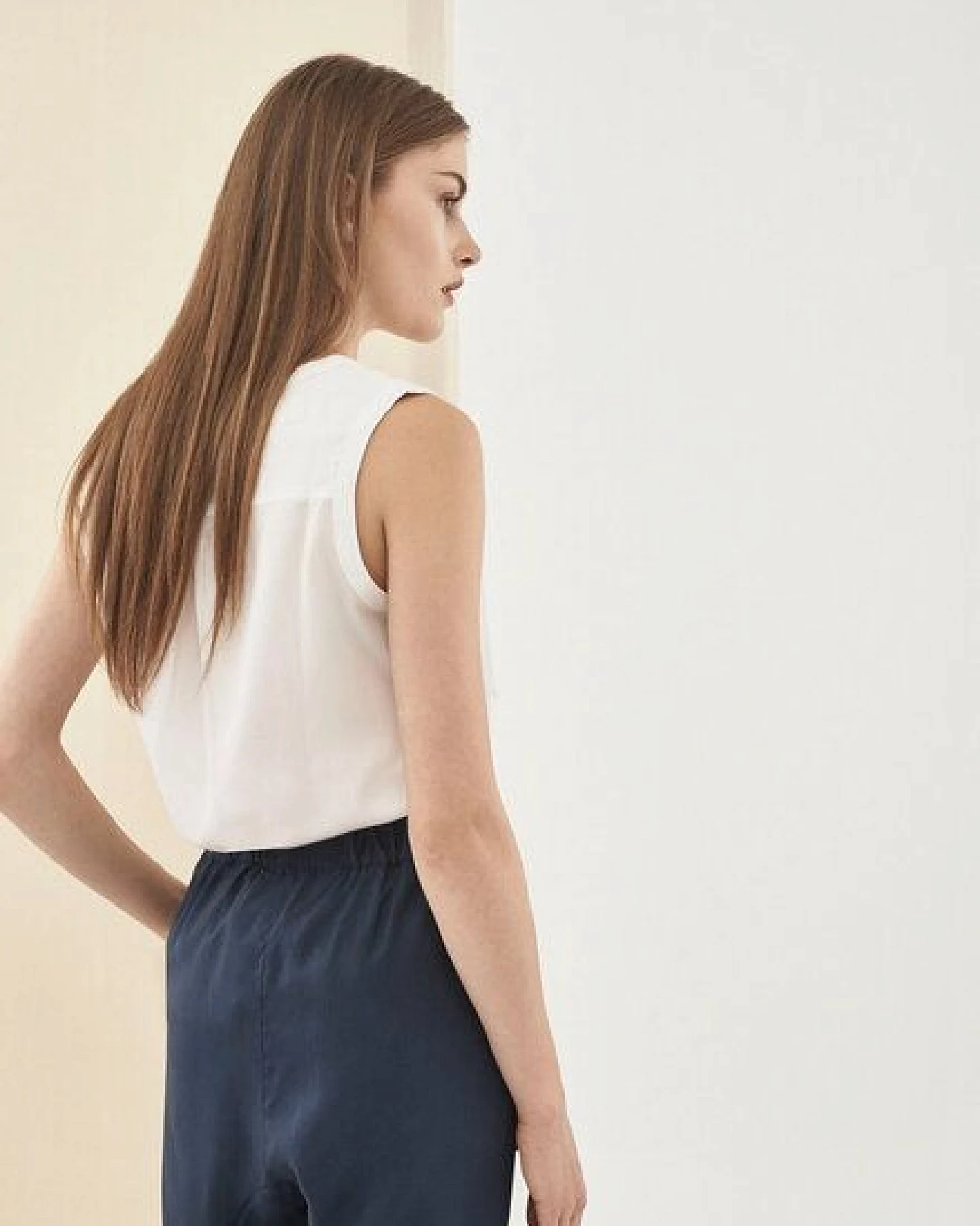 ORGANICATION Bluse aus TENCEL Lyocell mit durchgehender Knopfleiste – Ansicht 4