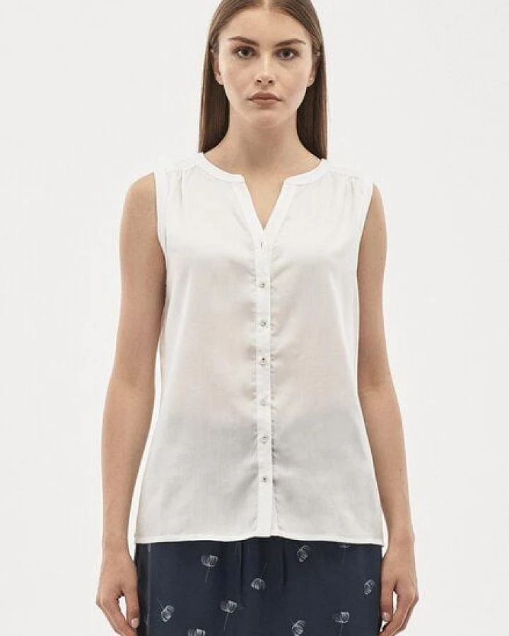 ORGANICATION Bluse aus TENCEL Lyocell mit durchgehender Knopfleiste