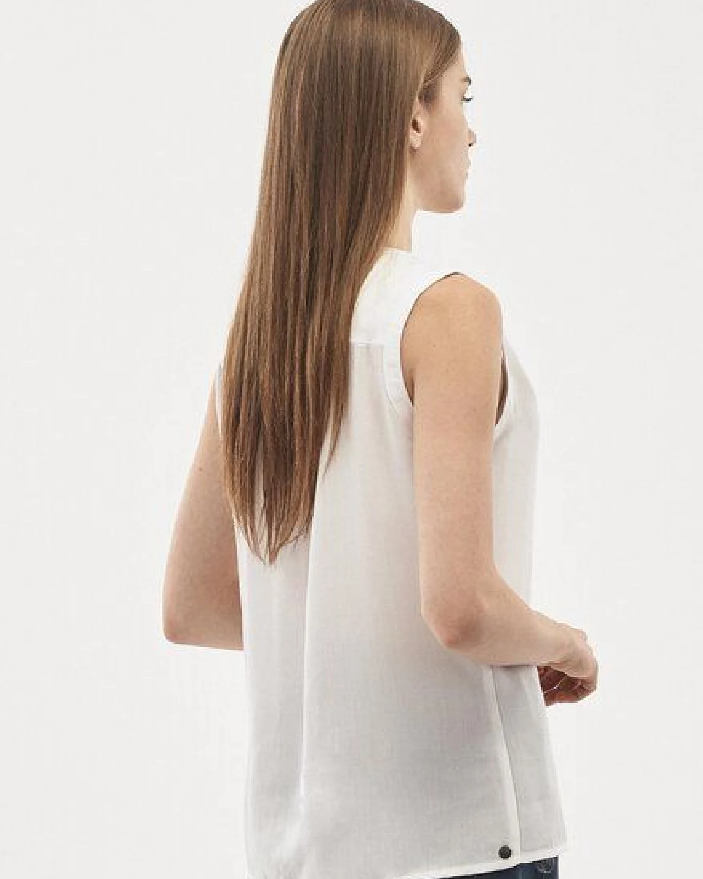 ORGANICATION Bluse aus TENCEL Lyocell mit durchgehender Knopfleiste – Ansicht 2