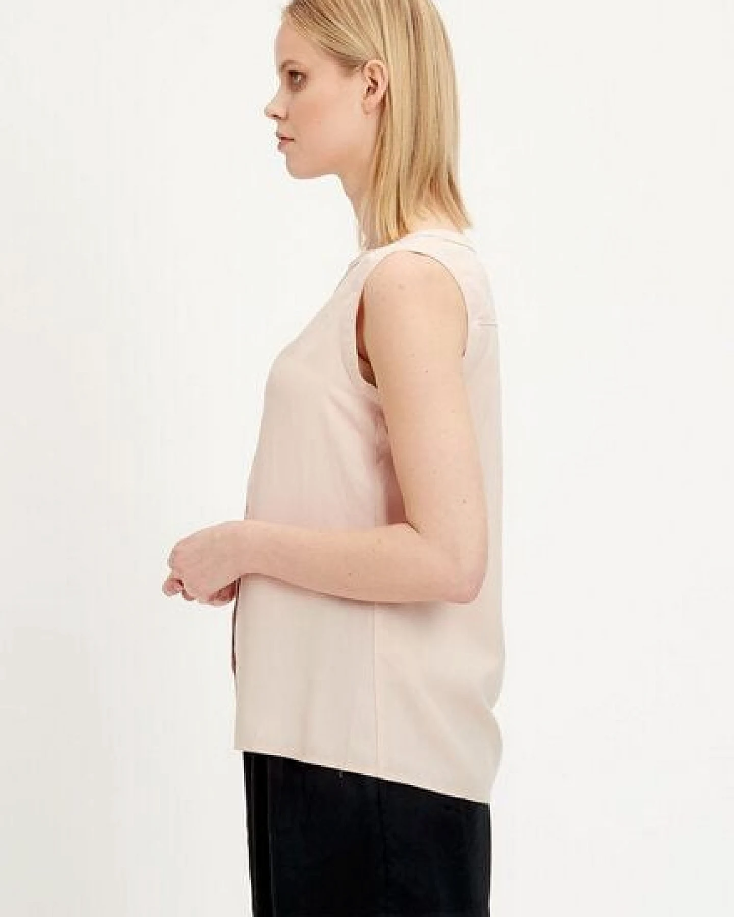 ORGANICATION Bluse aus TENCEL Lyocell mit durchgehender Knopfleiste – Ansicht 3