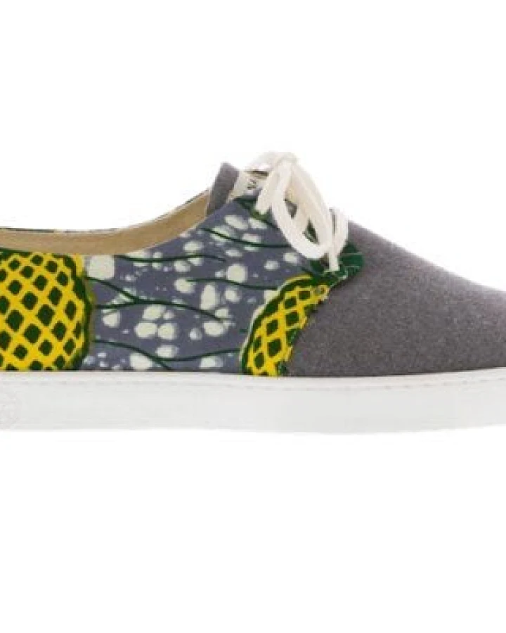 PANAFRICA Bunte Sneaker - Zanzibar - Grau - Unisex