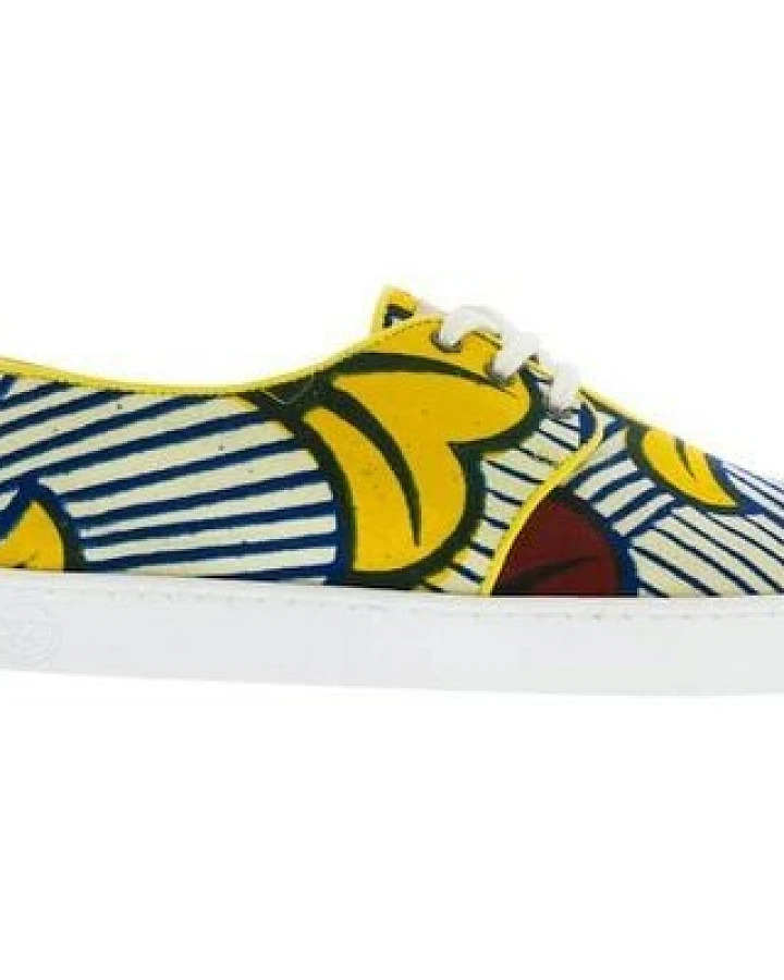 PANAFRICA Bunte Sneaker - Ouagadougou - Weiß - Unisex