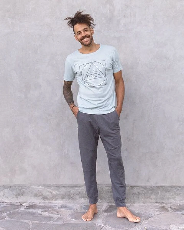 Jaya ADI MELANGE - Männer/Damen - Sweathose mit Taschen für Yoga/ Freizeit Biobaumwolle