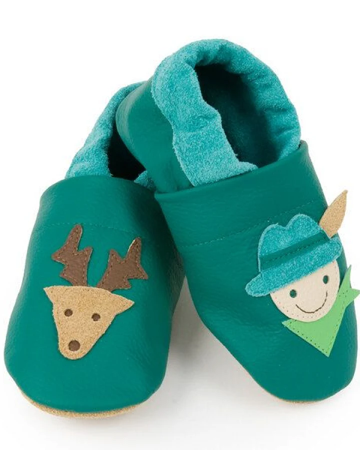 My first Label Krabbelschuh "Kleiner Jäger" / aus hochwertigem Leder / schadstofffrei