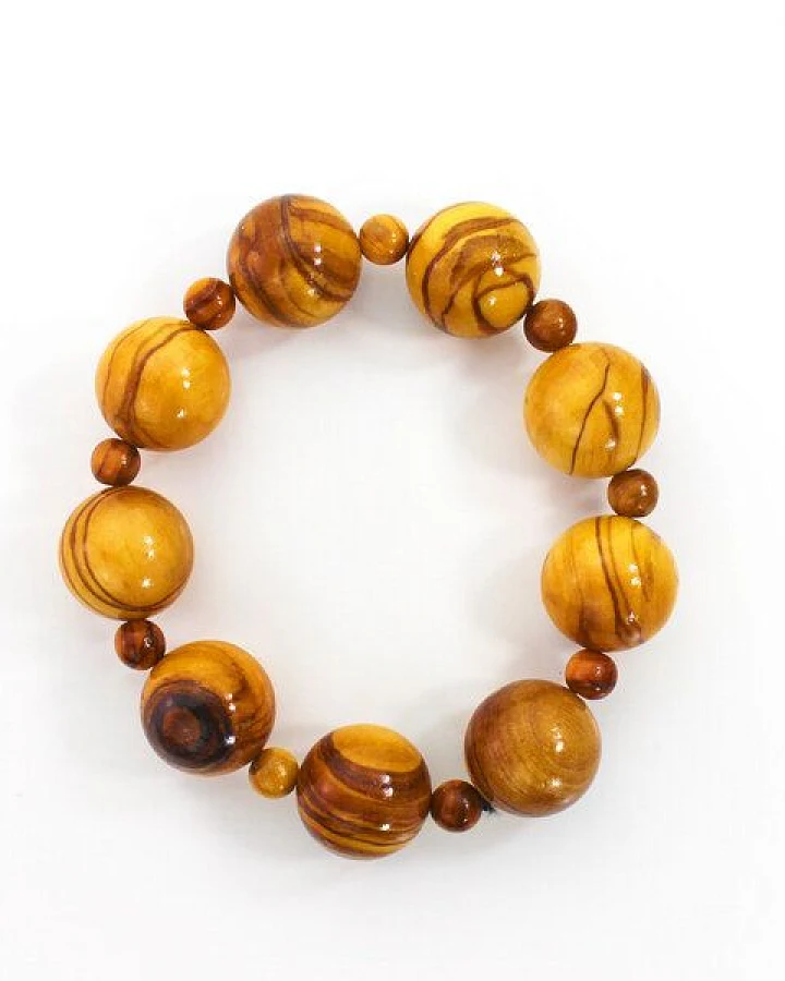 Mitienda Shop Armband aus Holz Perlen - Holzschmuck