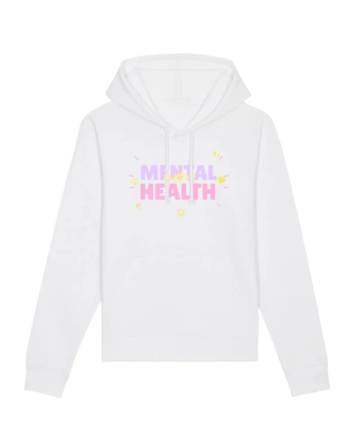 Oat Milk Club Damen vegan Hoodie Cotton Mental Health Matters Weiß