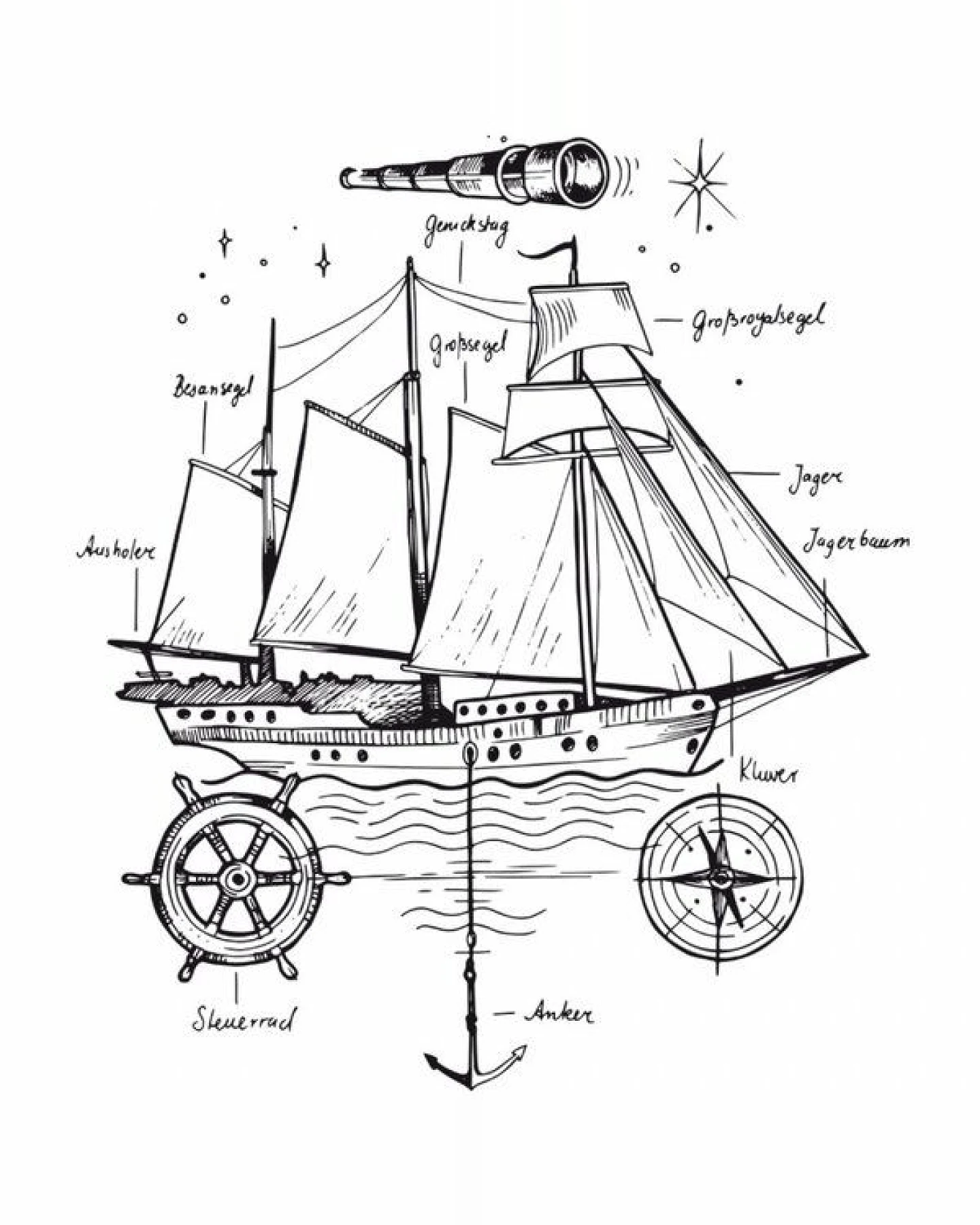 GARY MASH T-Shirt Sailor aus Biobaumwolle – Ansicht 2