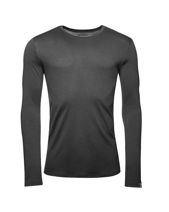 Kaipara - Merino Sportswear Herren Merino Shirt Langarm Slimfit 200