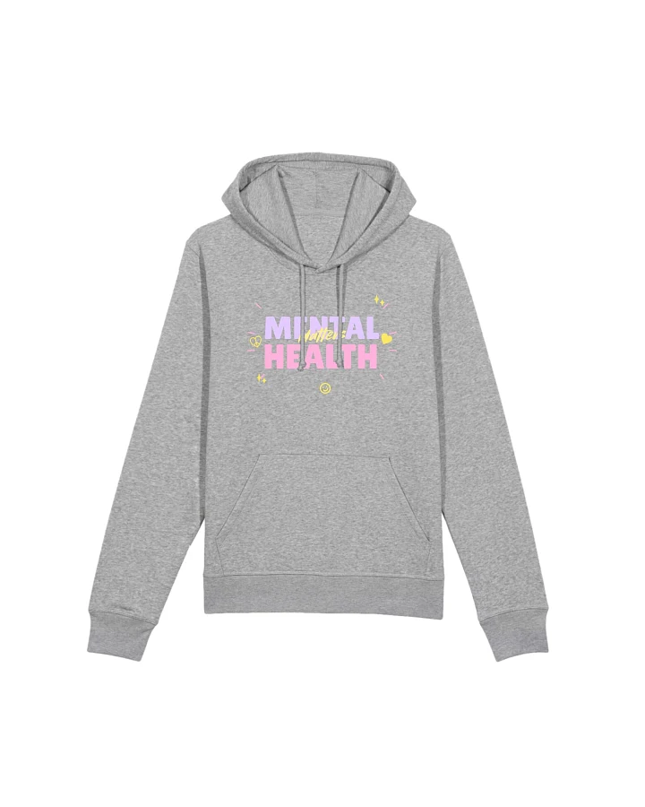 Oat Milk Club Damen vegan Hoodie Cotton Mental Health Matters Grau