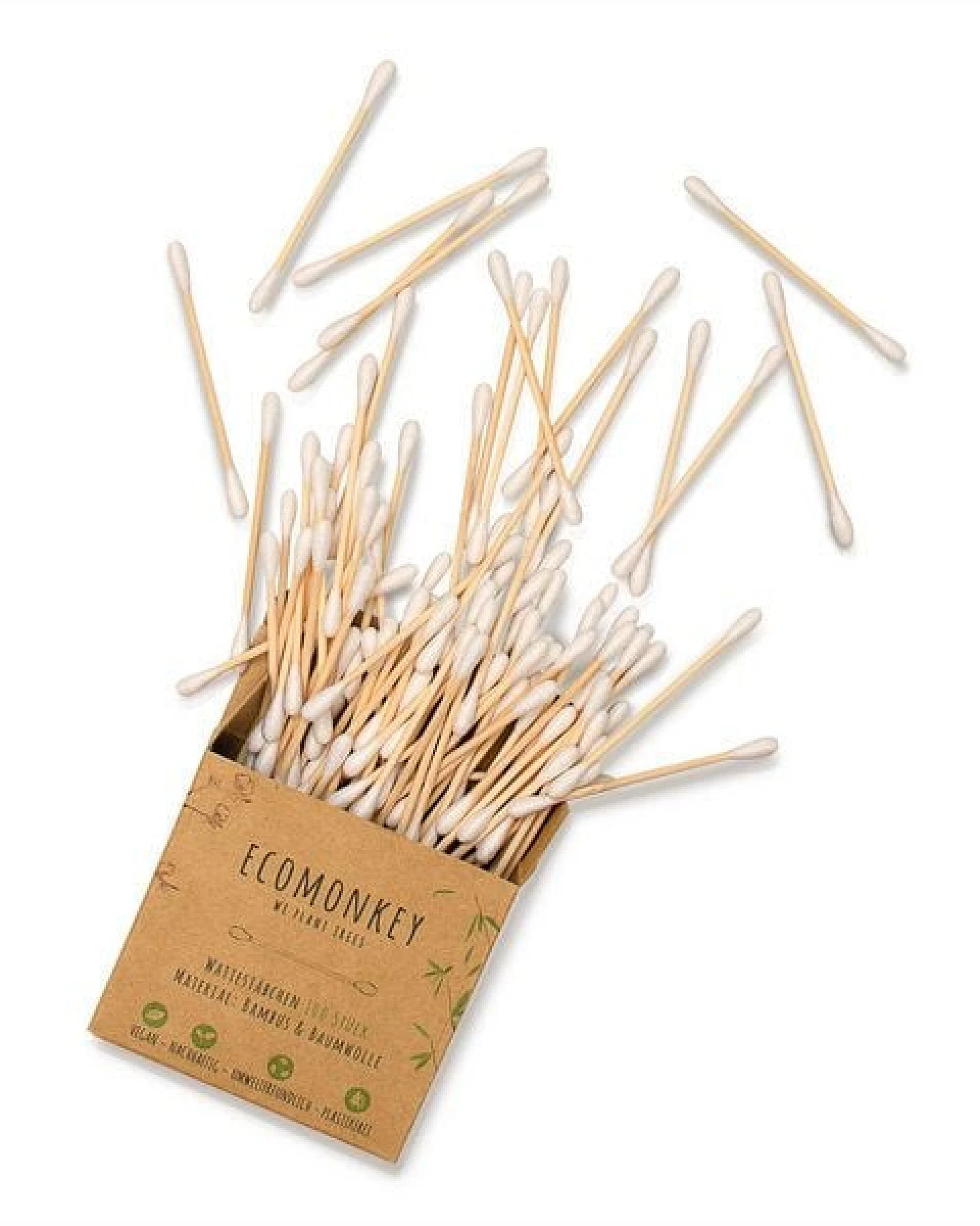 ECOMONKEY® Bambus Wattestäbchen – Ansicht 2