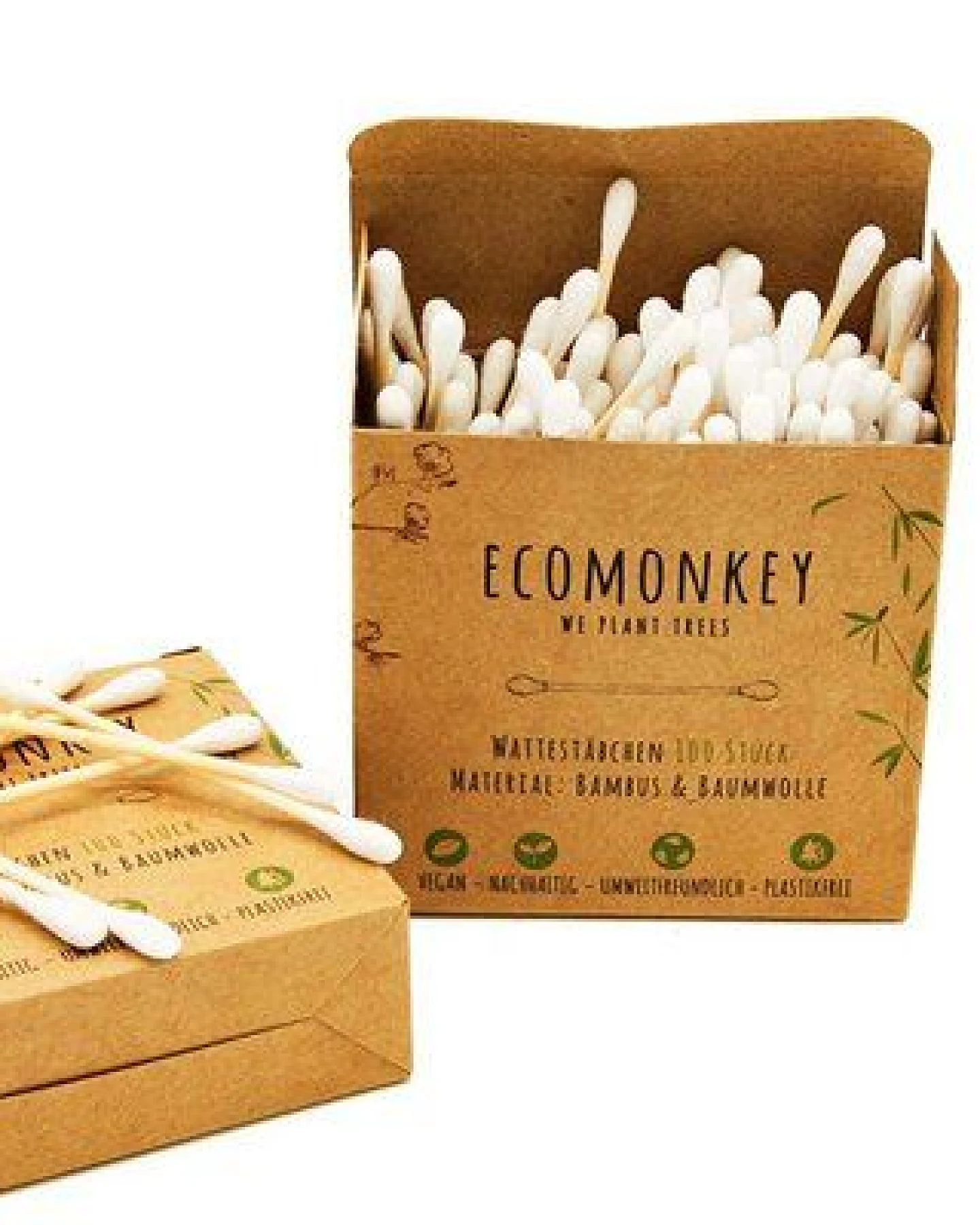 ECOMONKEY® Bambus Wattestäbchen – Ansicht 3