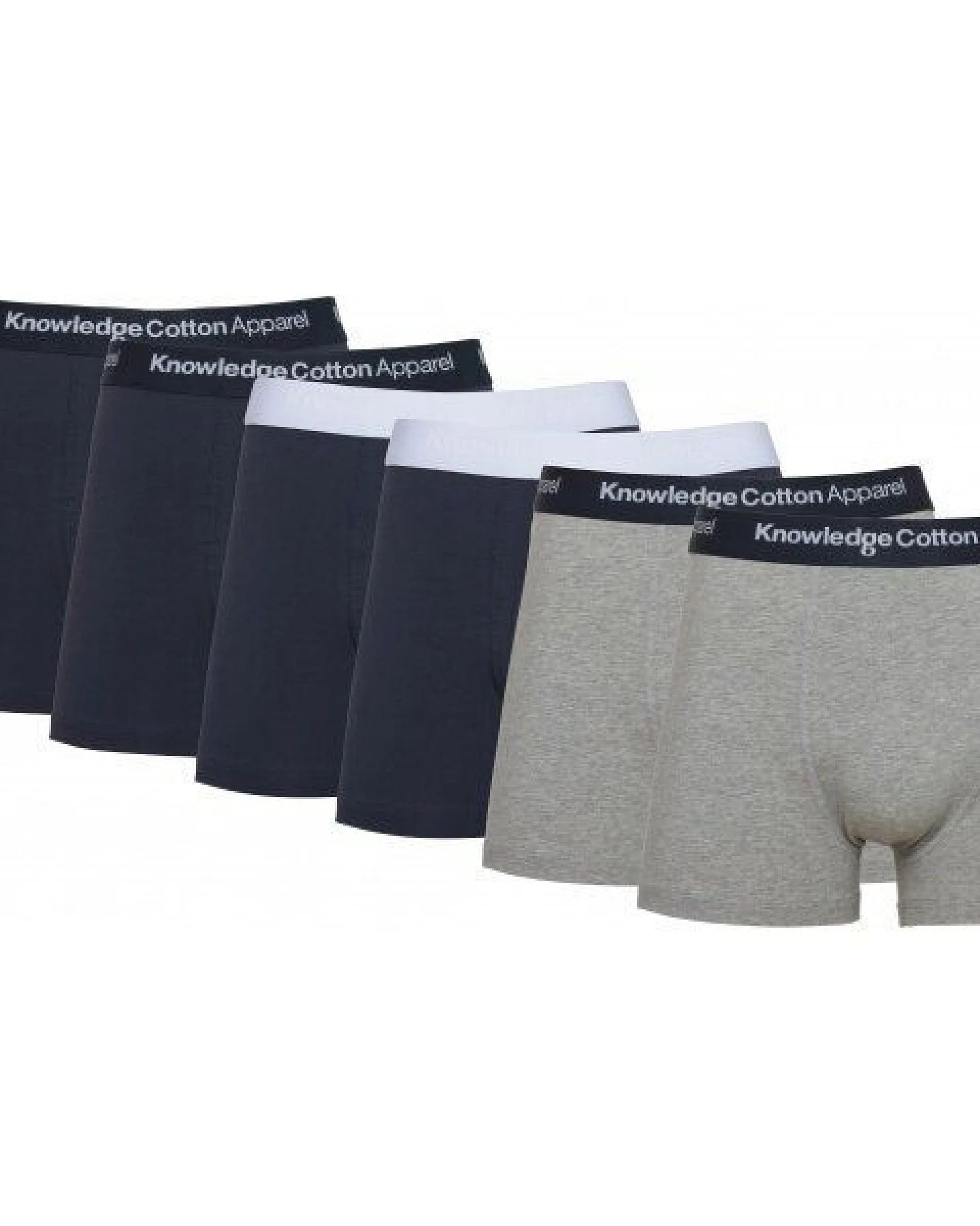 KnowledgeCotton Apparel 6er Pack Boxershorts - 6 pack solid colored underwear - GOTS/Vegan – Ansicht 2