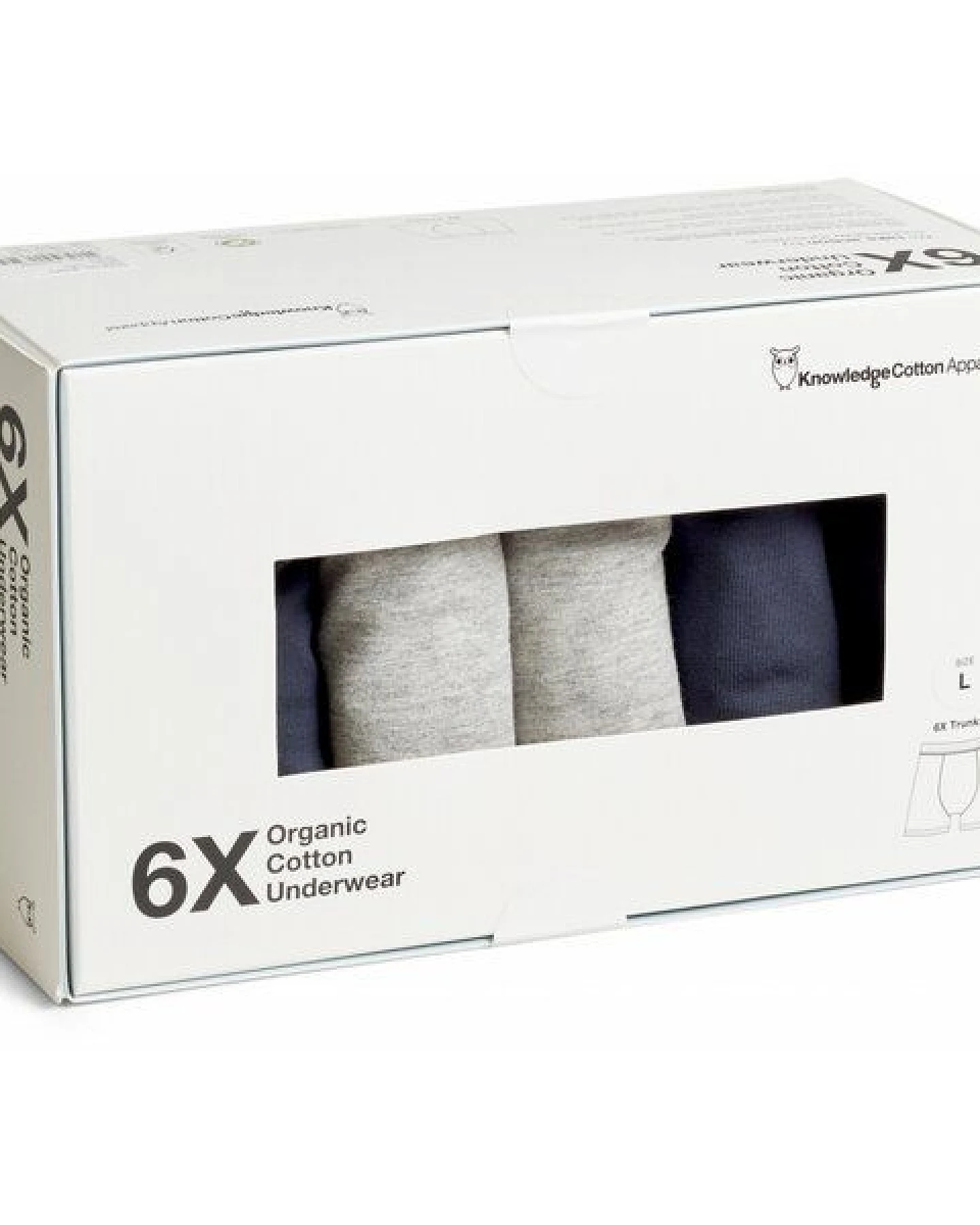 KnowledgeCotton Apparel 6er Pack Boxershorts - 6 pack solid colored underwear - GOTS/Vegan – Ansicht 2