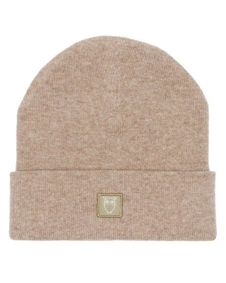 Produktseite: KnowledgeCotton Apparel Mütze - LEAF Beanie organic wool - GOTS