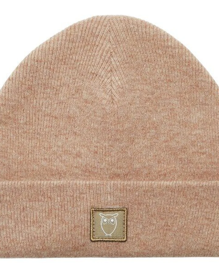 KnowledgeCotton Apparel Mütze - LEAF Beanie organic wool - GOTS