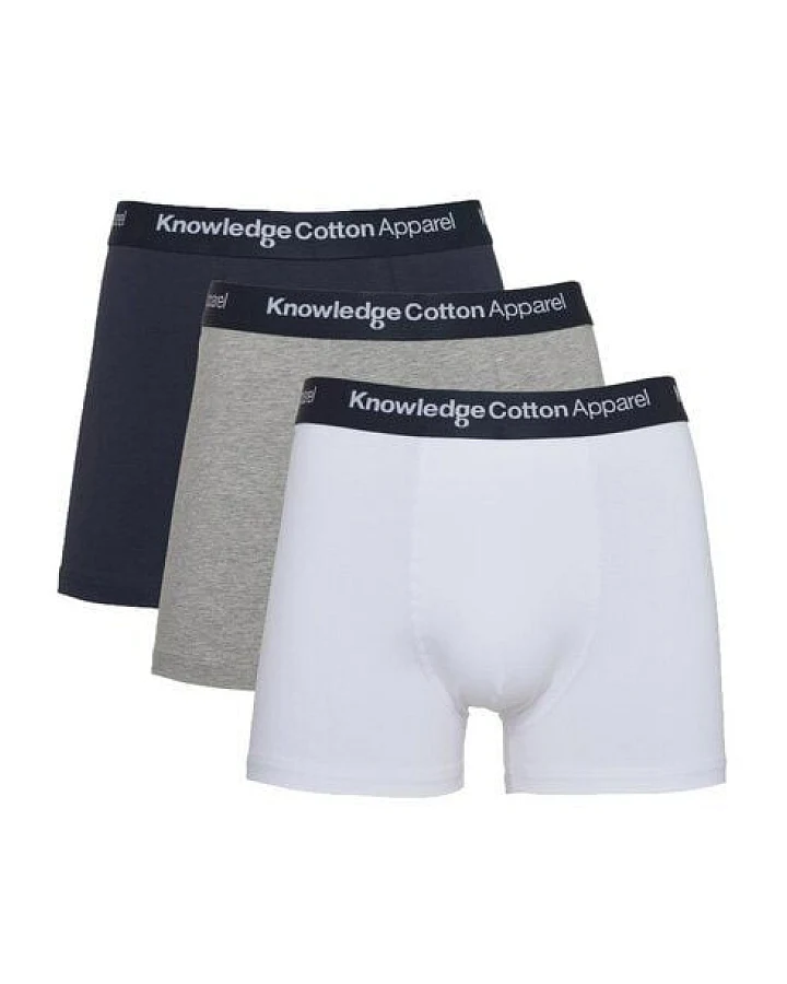 KnowledgeCotton Apparel 3er Pack Boxershorts - solid colored underwear