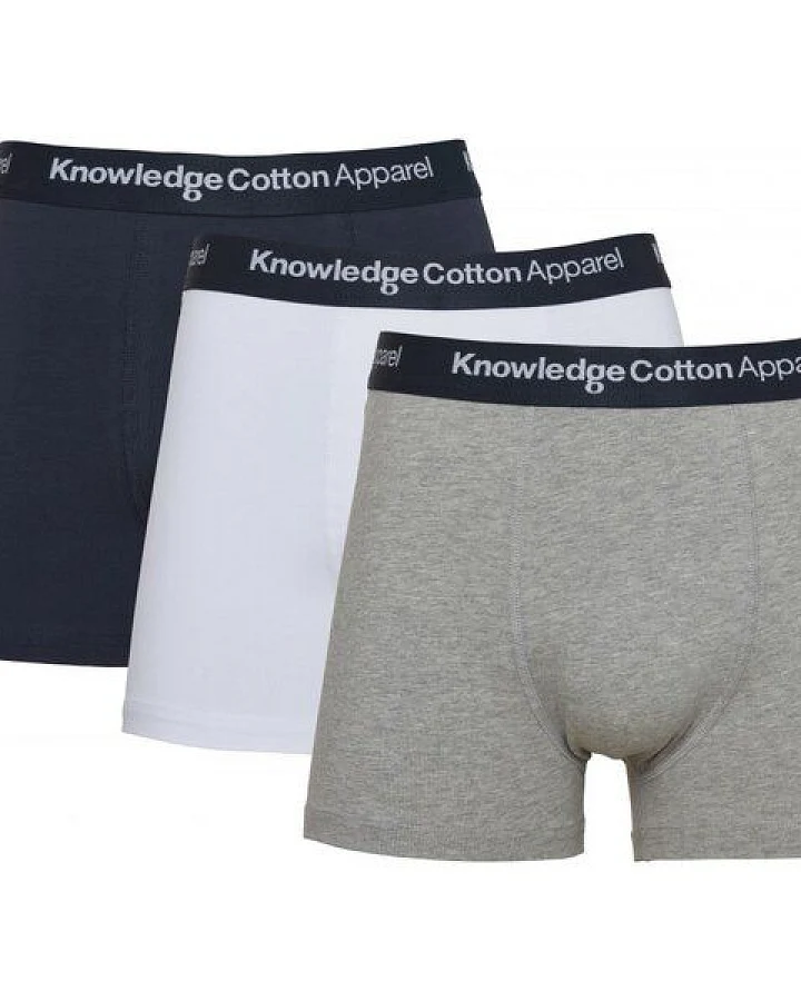 KnowledgeCotton Apparel 3er Pack Boxershorts - solid colored underwear