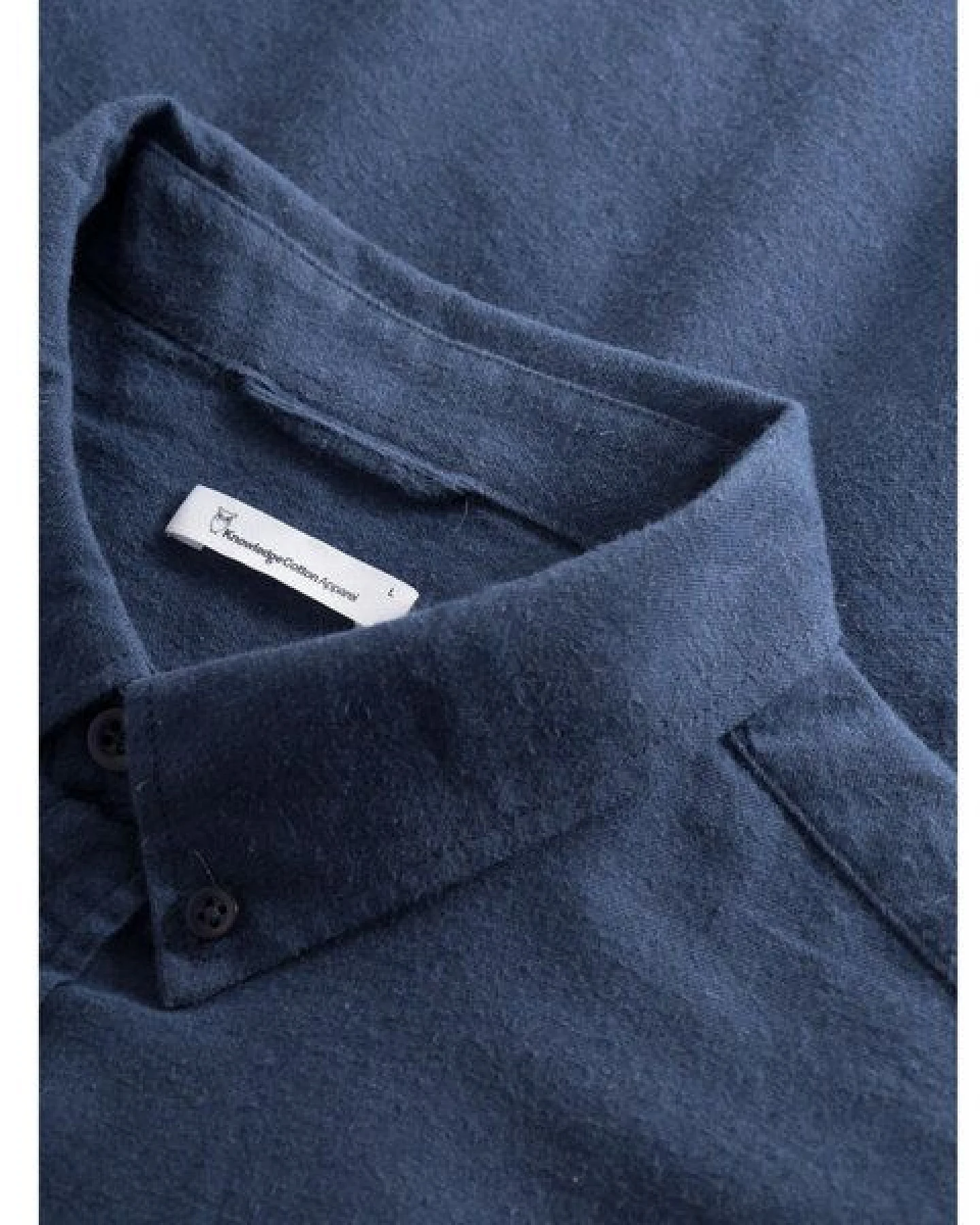 KnowledgeCotton Apparel Flanellhemd- Elder Regular Fit - aus Biobaumwolle – Ansicht 3