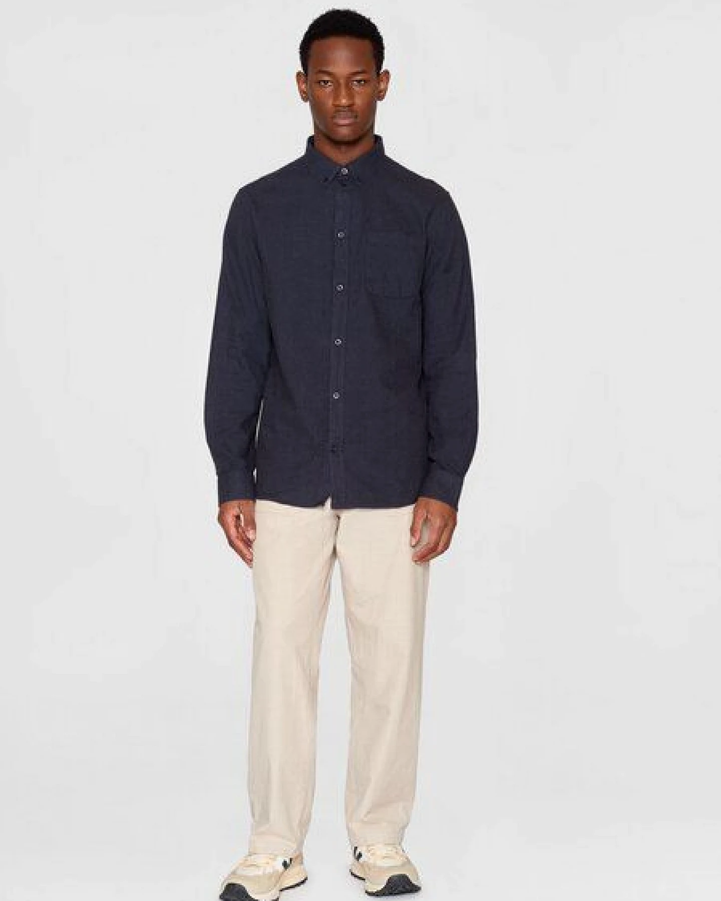 KnowledgeCotton Apparel Flanellhemd- Elder Regular Fit - aus Biobaumwolle – Ansicht 3