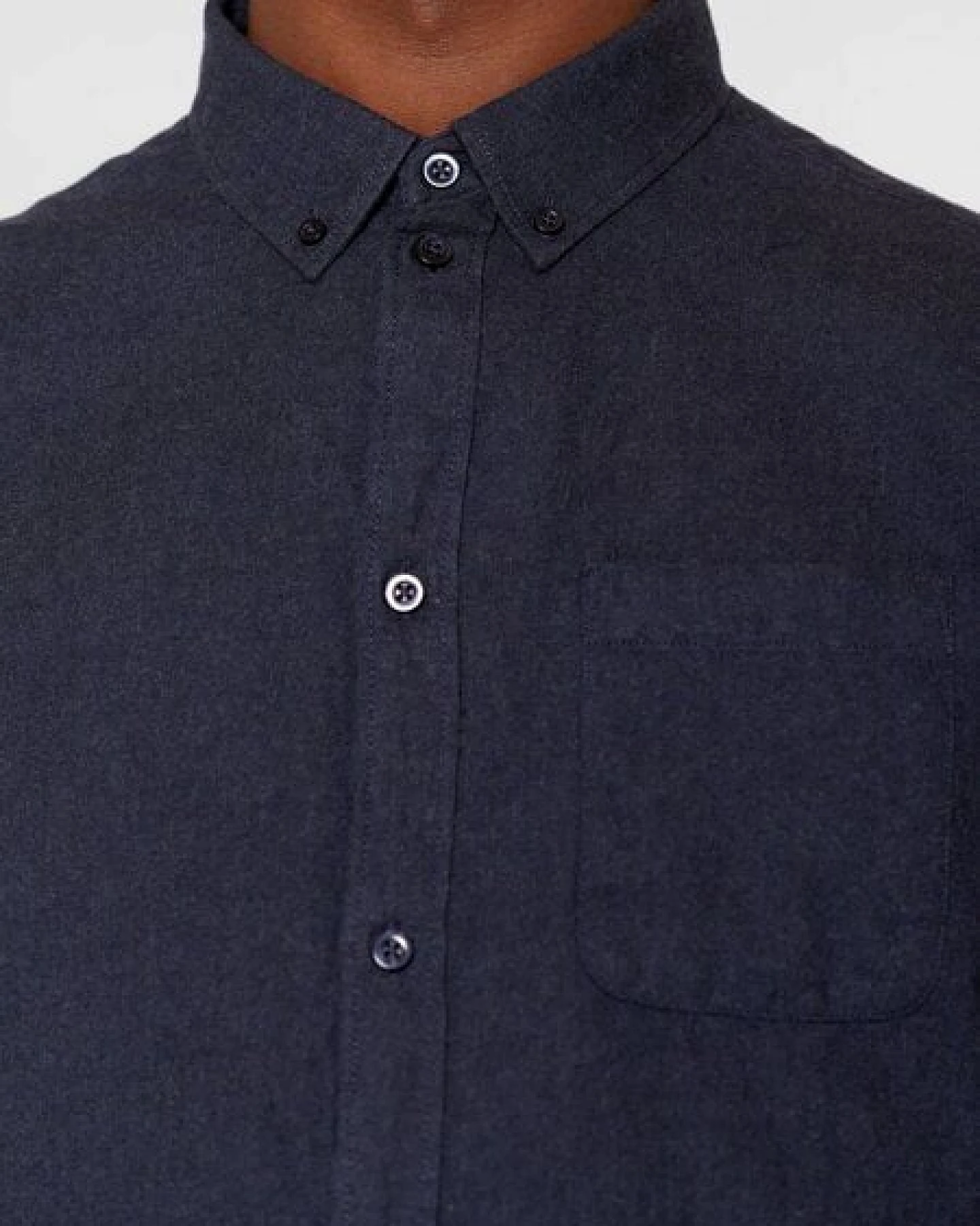 KnowledgeCotton Apparel Flanellhemd- Elder Regular Fit - aus Biobaumwolle – Ansicht 4