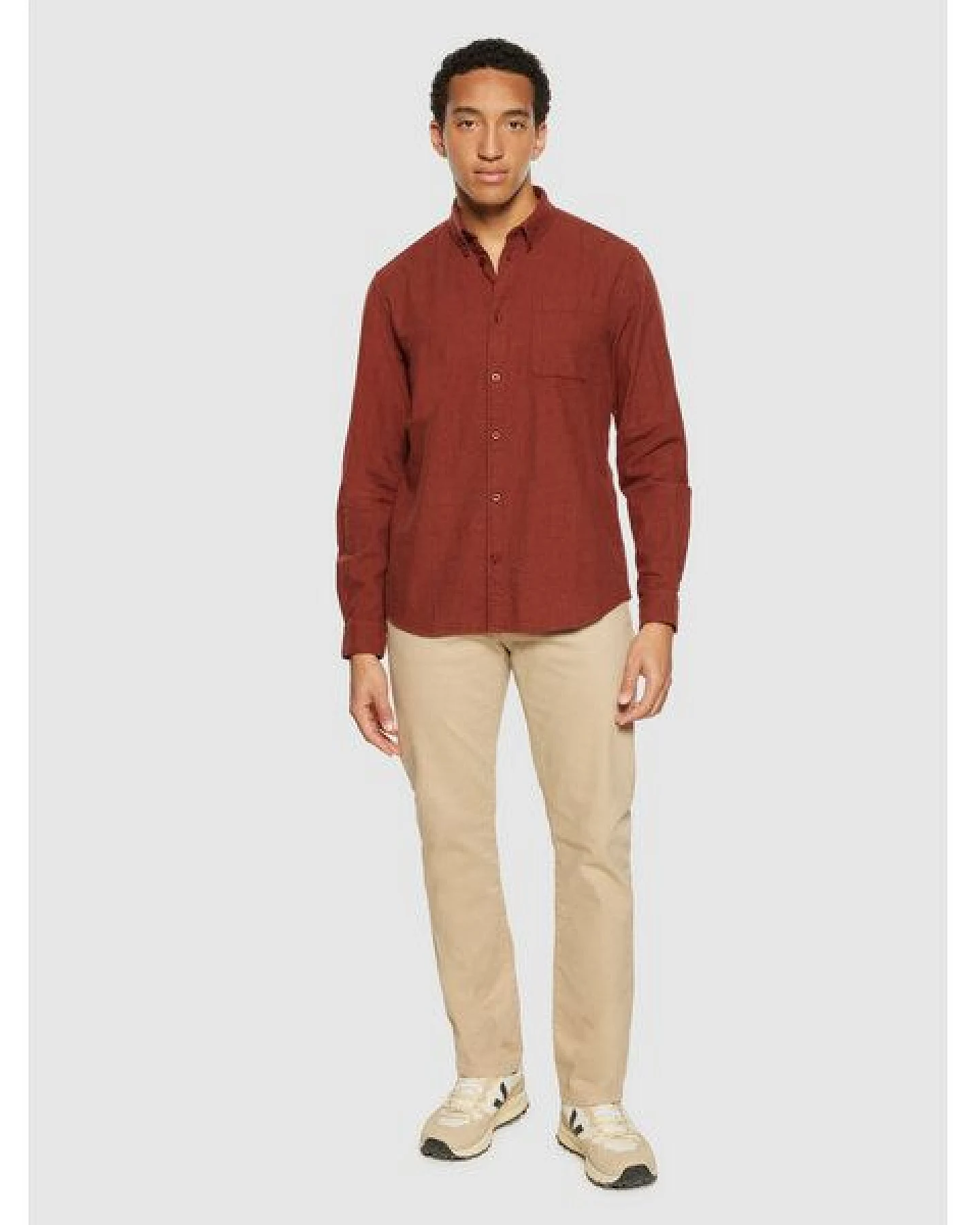 KnowledgeCotton Apparel Flanellhemd- Elder Regular Fit - aus Biobaumwolle – Ansicht 3