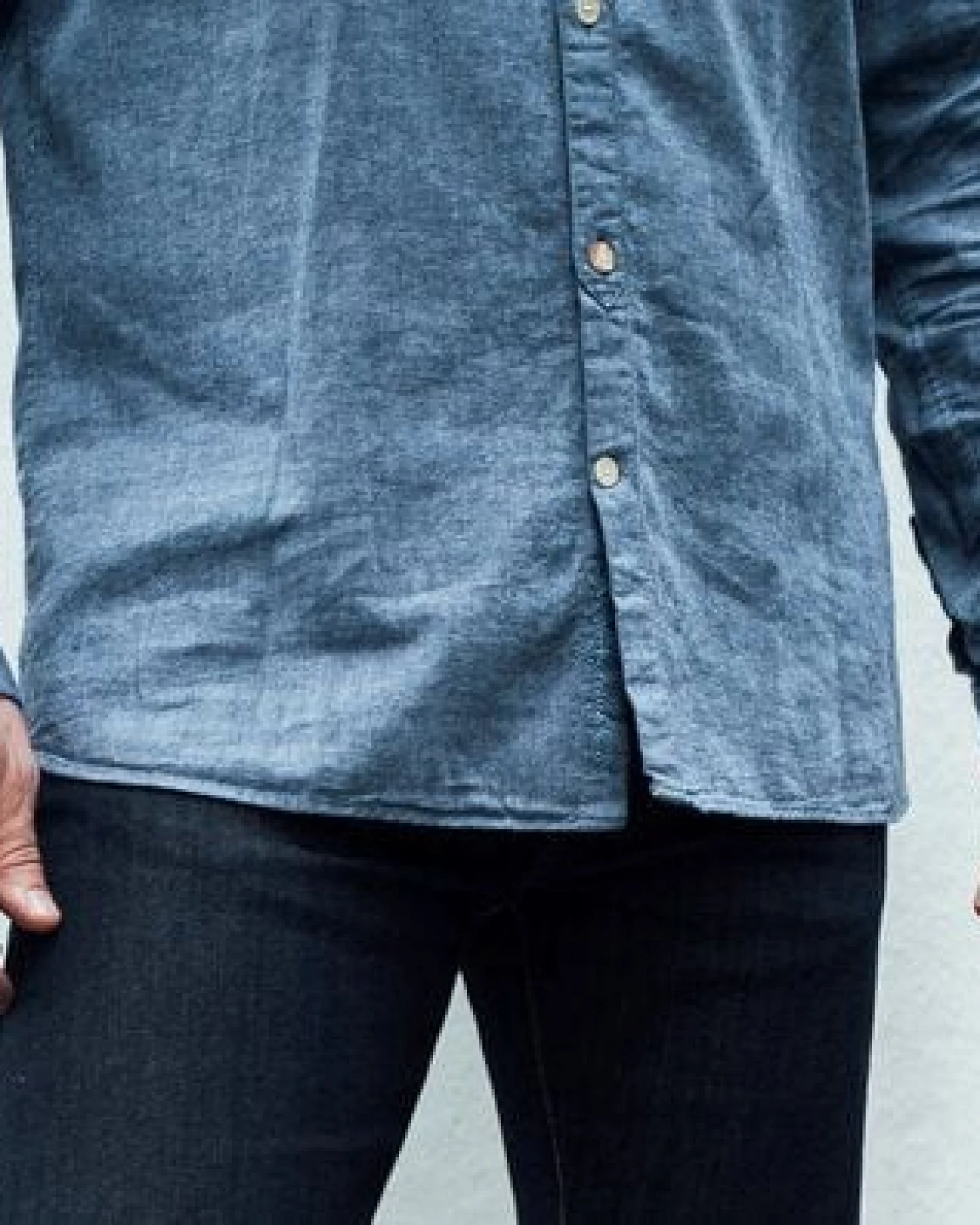 KnowledgeCotton Apparel Flanellhemd mit Stehkragen - Elder Regular Fit - aus Biobaumwolle – Ansicht 4