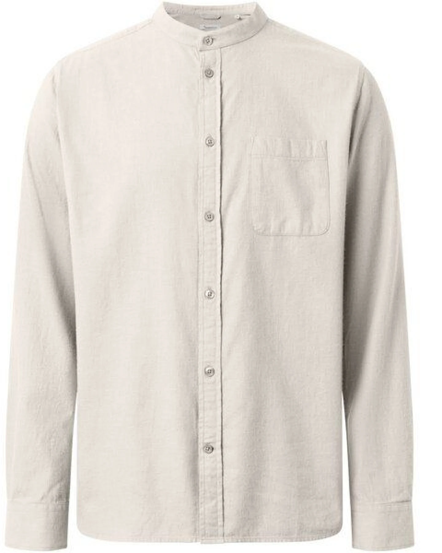 KnowledgeCotton Apparel Flanellhemd mit Stehkragen - Elder Regular Fit - aus Biobaumwolle – Ansicht 2