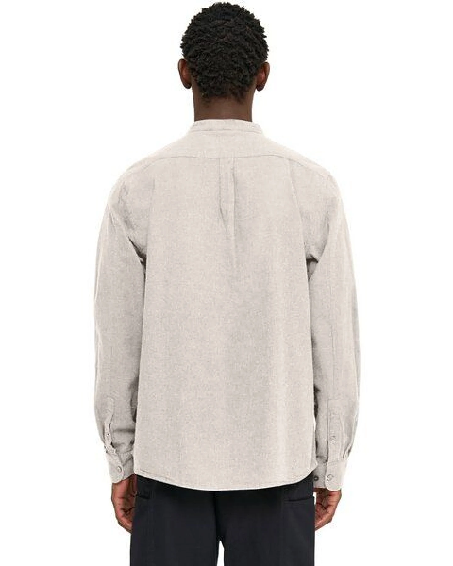 KnowledgeCotton Apparel Flanellhemd mit Stehkragen - Elder Regular Fit - aus Biobaumwolle – Ansicht 3