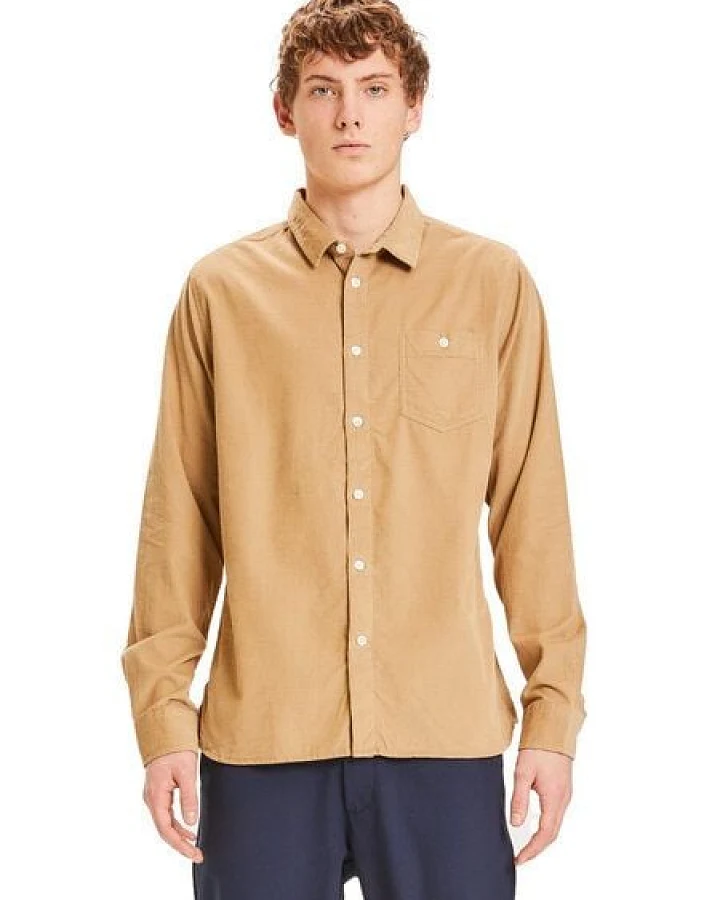 KnowledgeCotton Apparel Cordhemd - Baby Cord Shirt - GOTS/Vegan