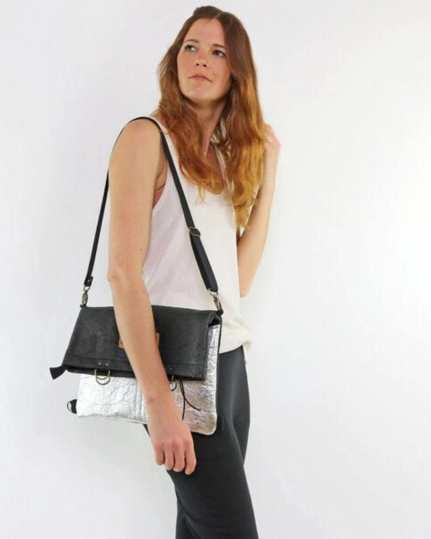 GARY MASH RACHEL Allrounder-Tasche aus Piñatex Ananasleder – Ansicht 4