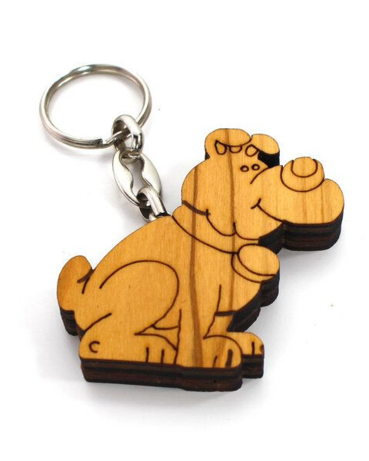 Mitienda Shop Schlüsselanhänger aus Holz - Hund – Ansicht 2